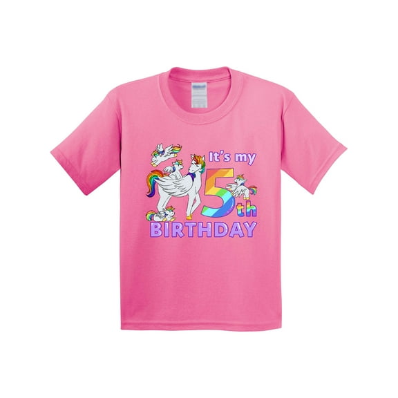 Inktastic It's My 5th Birthday Unicorn Youth T-Shirt