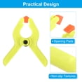 thumbnail image 4 of Uxcell 2 Inch Spring Clamps, 8 Pack Plastic Flexible Anti Slip Strong Clips, Yellow, 4 of 7