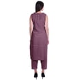 thumbnail image 4 of Moomaya Ensemble Kurta Sans Manches à Col Claudine Imprimé pour Femmes, Ensemble Ethnique 2 Pcs, 4 of 6
