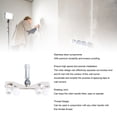 thumbnail image 4 of Bead Drywall Inside Corner Bead Roller PTFE Stainless Steel Drywall Corner Roller Taping Tool with Threaded Adapter, 4 of 7