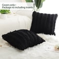thumbnail image 5 of Unique Bargains 2-Pack Tassel Striped Throw Pillow Covers Black 18" x 18", 5 of 7