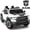 White, variant on RAM 24V Ride on Cars for Kids, RAM 1500 RHO 2 Seat Battery Powered Ride on Toys with Remote Control, 4 Wheels Suspension Trunk, LED Light, MP3 Player, Electric Car for Kids Boy Girl Gift, Black