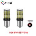 thumbnail image 3 of YiRui de marcha atrás-bombillas LED, lámpara de señal de giro, 2 piezas, 12-48V, 144smd, BA15S, P21W, BAU15S, PY21W, 7440, W21W, P21/5W, 1157, BAY15D, 3 of 6