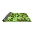 thumbnail image 2 of Ahgly Company Indoor Square Abstract Green Modern Area Rugs, 4' Square, 2 of 4