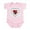 Petal Pink, variant on CafePress - Possum Valentines Day Heart Infant Bodysuit - Baby Light Bodysuit, Size Newborn - 24 Months