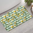 thumbnail image 2 of Yellow Lemon Fruits StripedGreen Pattern Bathroom Rugs Mat,Non Slip Microfiber Bathroom Rug,Rubber Backing,Soft Bathroom Mats for Bathroom Floor,Tub and Shower,17x30in(43x75cm), 2 of 5