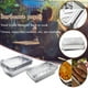 Lolmot Feuille d'Aluminium Casseroles avec Couvercles Jetables Commercial Boîte en Fer Blanc Grillé Poisson Aluminium Boîte d'Emballage – image 2 sur 9