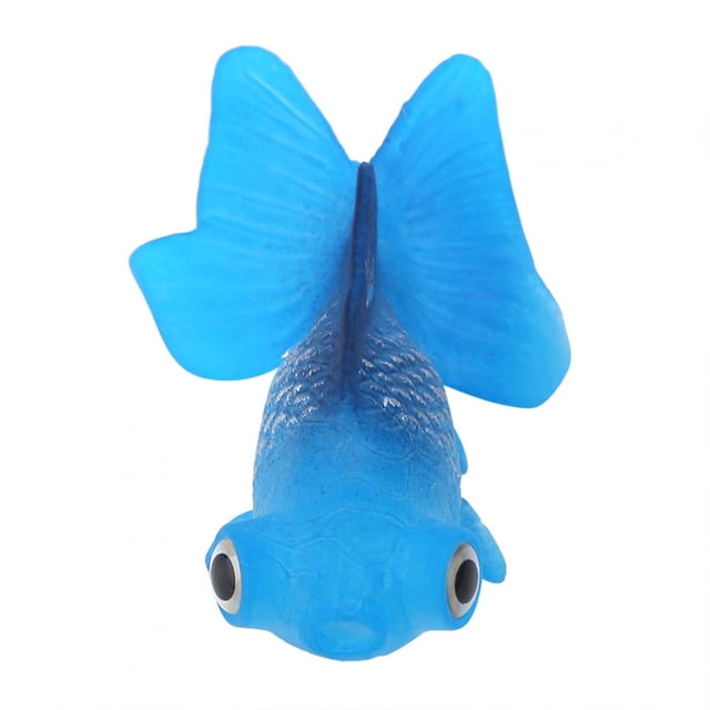 Adorno para pecera, decoración para acuario, decoración divertida para pecera artificial, solución innovadora de peces pequeños de silicona Jadeshay A