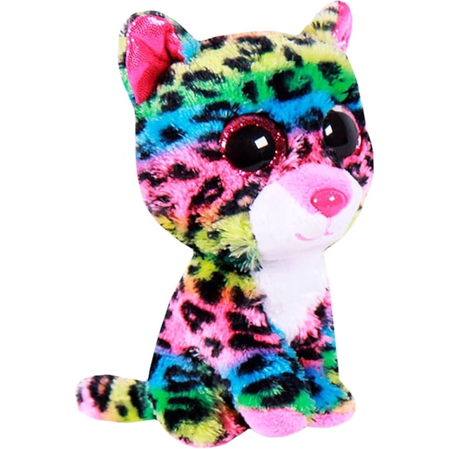PELUCHERIA - Peluche Leopardo neon Tierno Titi de 15 cm