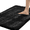 Black 1, variant on GalaGab Bathroom Floor Mat with Thick Chenille Anti Slip Pad, Quick Drying, Machine Washable, Suitable for Cats, Dogs and Pets, Suitable for Various Scenarios, 20"×20" U-shaped,Sage Green