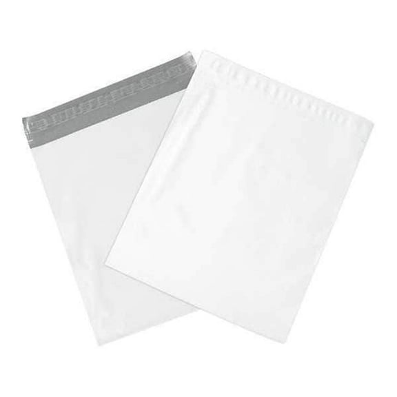 Partners Brand Expansion Poly Mailers, 26"H x 24"W x 4"D, White, Case Of 100