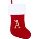 thumbnail image 1 of Monograma de felpa supersuave de 20 pulgadas, medias de Navidad, calcetín personalizado rústico de Navidad, decoración de letras bordadas para decoración Zhivalor WRJM-425, 1 of 5