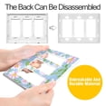 thumbnail image 4 of Yayeee Rocker Switch Wall Plate 1-Gang 4.6"x2.9" Home Decorative Outlet Cover, Blue Floral, 4 of 6