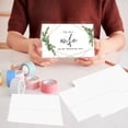 thumbnail image 2 of Koyal Wholesale Wedding Day Gift Cards Set with Envelopes Set of 12, Geometric Greenery, 2 of 5