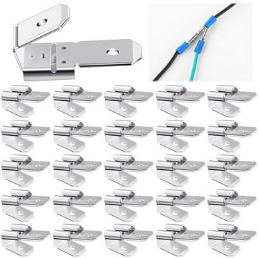 25 Pcs Double Piggyback Spade Connectors,Female Male Quick Disconnect Piggyback Spade Crimp Terminals