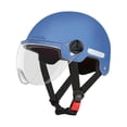 thumbnail image 3 of Casco de motocicleta con circunferencia de cabeza ajustable, ligero y cómodo de llevar. Azul, 3 of 9