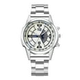 thumbnail image 5 of comerut Men Watch Round Dial Steel Strap Elegant Minimalist Business Casual Quartz Wrist Watch Fashion Jewelry Birthday Christmas Gift, 5 of 8
