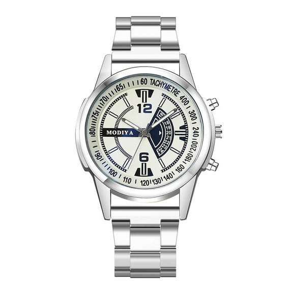 comerut Men Watch Round Dial Steel Strap Elegant Minimalist Business Casual Quartz Wrist Watch Fashion Jewelry Birthday Christmas Gift