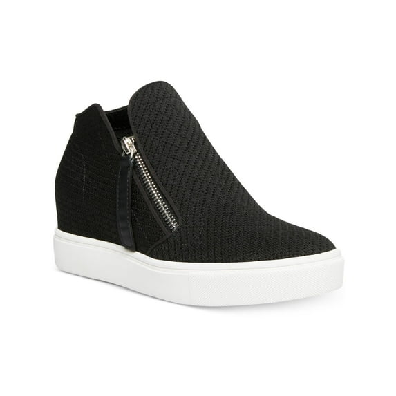 Steve Madden Womens Camden Casual and Fashion Sneakers Black 9.5 Medium (B,M)