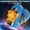 thumbnail image 2 of 2-Pack 10000mAh Rechargeable Hand Warmers - Magnetic Double-Side Heating Pocket Heater with 3 Heat Levels, Ideal for Camping, Hunting, Golf & Warm Gifts for Men Women (Red-Gold), 2 of 8
