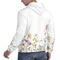 thumbnail image 6 of Salouo Watercolor Floral Pattern Men's Fall Hoodie Sweatshirt,Sport Hoodie with Pockets for Men Pullover Casual Hooded Sweatshirt-X-Large, 6 of 7
