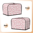 thumbnail image 2 of KLL Kawaii Pigs Print 2 Slice Toaster Dust Covers Kitchen Small Appliance Cover with 2 Pockets,Can hold Jam Spreader Knife & Toaster Tongs (11.4 x 7.9 x 7.5), 2 of 6