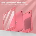 thumbnail image 3 of Fintie Hybrid Slim Case for iPad (A16) 11th Generation 11 Inch (2025), iPad 10th Generation 10.9 Inch (2022), with Clear Transparent Back, Pink, 3 of 11
