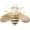 white pearl, variant on Honey Bee Brooches Crystal Insect Themed Bee Brooch Animal Fashion Shell Pearl Brooch Pin Gold Tone