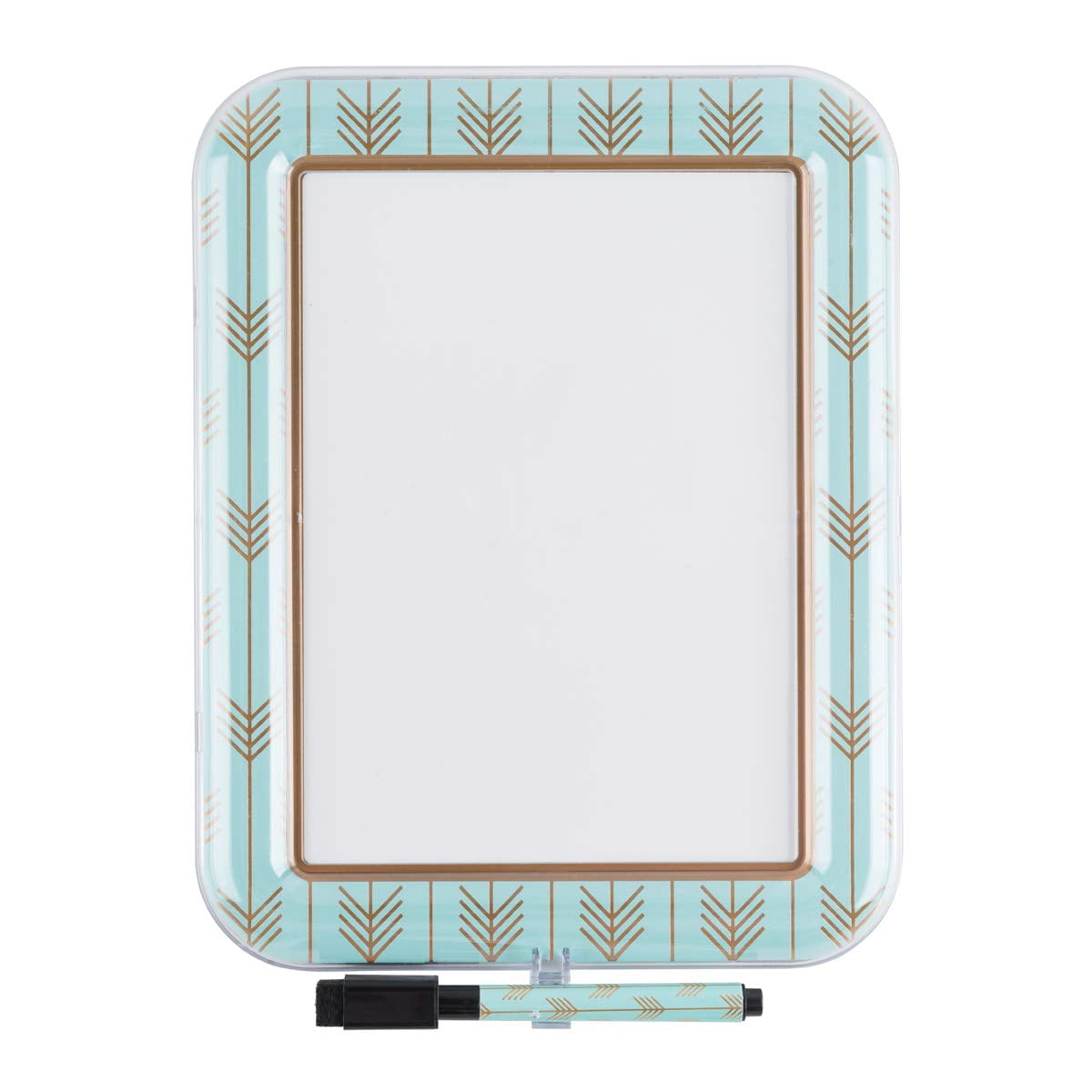 Style It! 3C4G Magnetic Dry Erase Board 7 x 9 Magnetic Dry Erase Board with Marker (Golden Arrows)