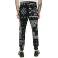 thumbnail image 2 of Elevenparis Mens Paisley Casual Jogger Pants, Black, Medium, 2 of 2