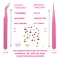 thumbnail image 4 of Juego de herramientas para recoger diamantes de imitación Yaoociy Pink, 2 bolígrafos de cera y 2 pin, 4 of 7