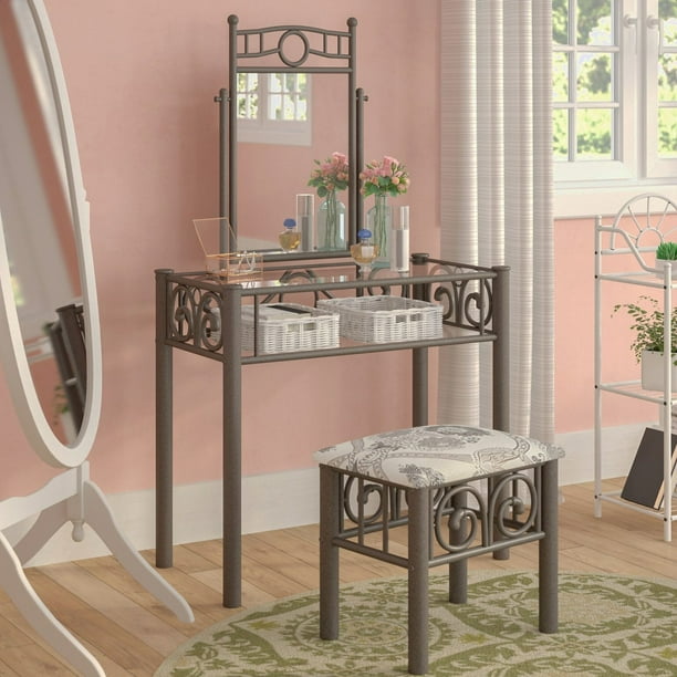 Milanhome Kennerdell Metal Vanity Set Com Milanhome Kennerdell Metal Vanity Set, Kennerdell Metal Vanity Set