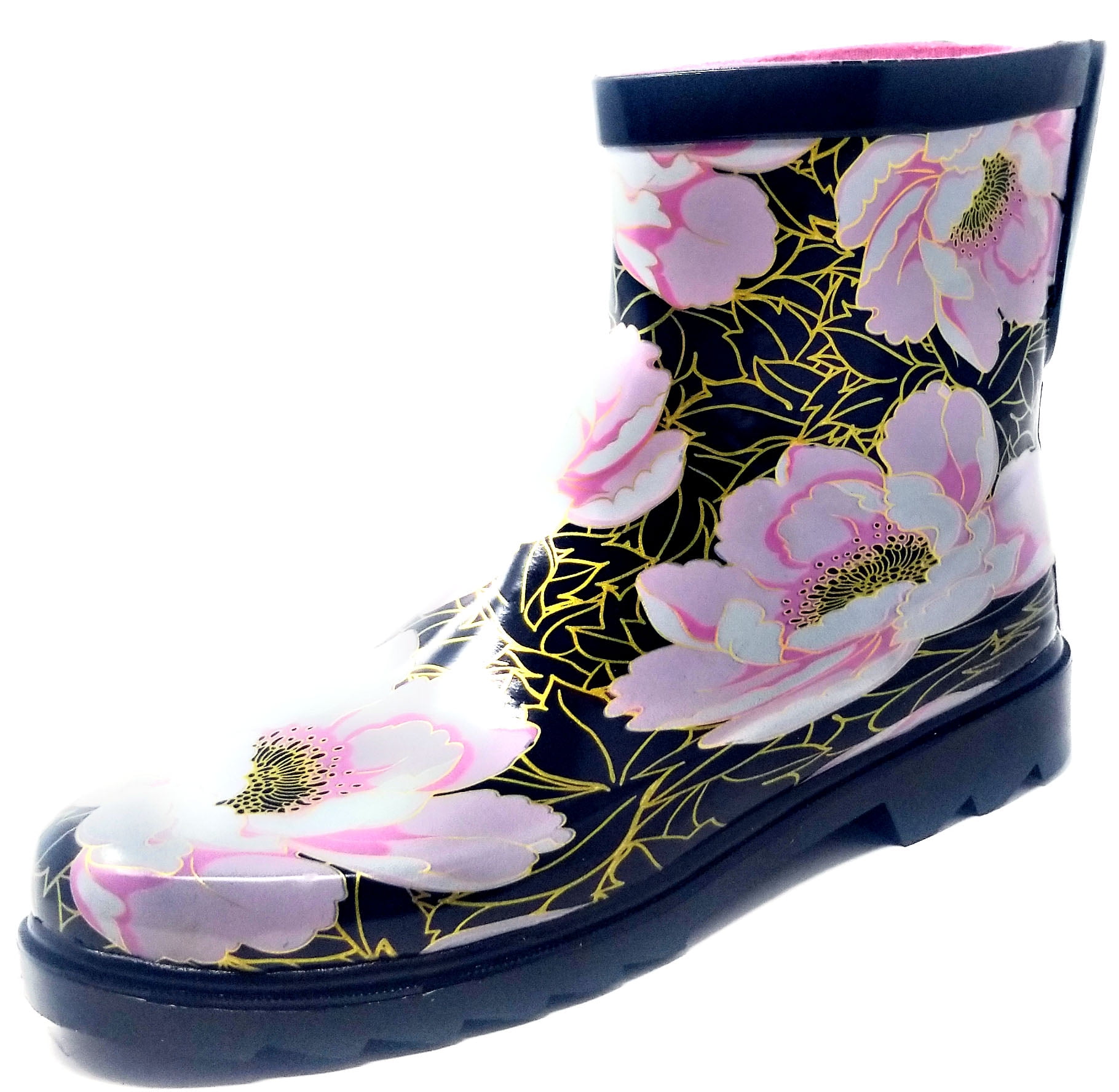 rose gold rain boots