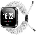 thumbnail image 1 of REQO Compatible with Fitbit Versa 2 Bands, Woven Nylon Friendship Rope Outdoor Survival Weave Adjustable Replacement Straps Wristbands Accessories for Versa Lite,Versa 2,SE, 1 of 7