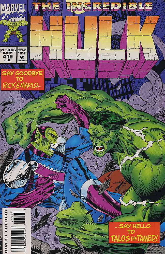 Cover of The Incredible Hulk #419