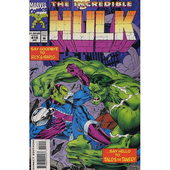 Incredible Hulk, The #419 VF ; Marvel Comic Book