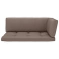 thumbnail image 3 of vidaXL Pallet Cushions 3 pcs Taupe Fabric, 3 of 5