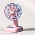 thumbnail image 7 of Kbndieu USB Desk Fan, Small Quiet Powerful 3 Speeds, Personal Mini Portable Desktop Table Fans, Cooling for Home Office Car Travel Indoor Outdoor Pink, 7 of 7