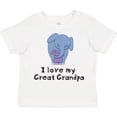 thumbnail image 3 of Inktastic I Love My Great Grandpa Elephant Boys or Girls Toddler T-Shirt, 3 of 5