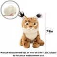 thumbnail image 3 of Muñeco de Peluche de Lince Realista - Muñecos de Peluche Suaves con Temática de Animales Salvajes, Regalo, 3 of 8
