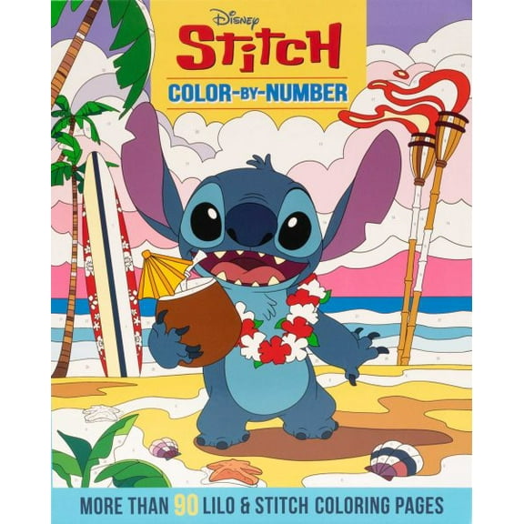 Pre-Owned Color-By-Number Disney Stitch Color-By-Number (Paperback)