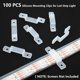 thumbnail image 2 of 100 clips para tiras de LED, clips para tiras de LED de 10 mm para soportes de montaje de tiras de LED de 10 mm de ancho, resistentes al agua, 2 of 5