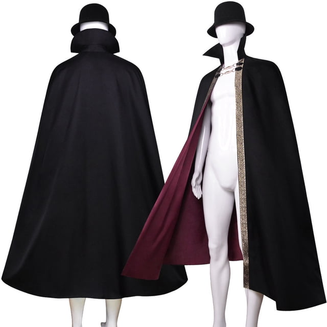 Capa de barón vampiro, disfraz de cosplay para espectáculo de rol de Halloween