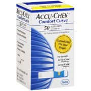 ACCU-CHEK Comfort Curve Blood Glucose Test Strips 50ct