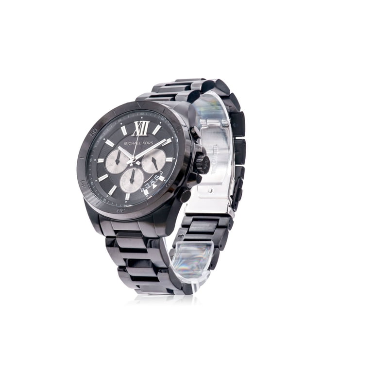 Michael Kors Men's Brecken Chronograph Quartz Watch, Black Dial