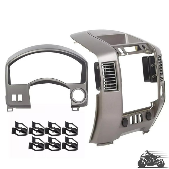 Fit For 04-06 Nissan Titan Armada Instrument Cluster Dash Panel Dash Radio Bezel
