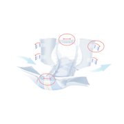Seni Super Plus Adult Incontinence Brief L Heavy Absorbency Breathable / Overnight, S-LA25-BP1, Severe, 25 Ct