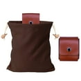 thumbnail image 1 of Foraging Pouch Leather Belt Bag for Outdoor Travel Camping Hiking, 1 of 4