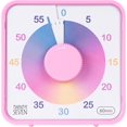 thumbnail image 1 of duomi-Countdown Timer 7.5 inch, 60 Minute 1 Hour Visual Timer for Classroom Teaching Tool Office Meeting, Mechanical Countdown Clock for Kids Exam Time Management Magnetic, Ombre Pink Macarons, 1 of 4