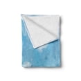 thumbnail image 2 of Sailboat Soft Flannel Fleece Blanket, Lansdscape of Sailing Boats Brush Strokes Technique Stained Template, Cozy Plush for Indoor and Outdoor Use, 70" x 90", Slate Blue and Pale Blue, by Ambesonne, 2 of 6